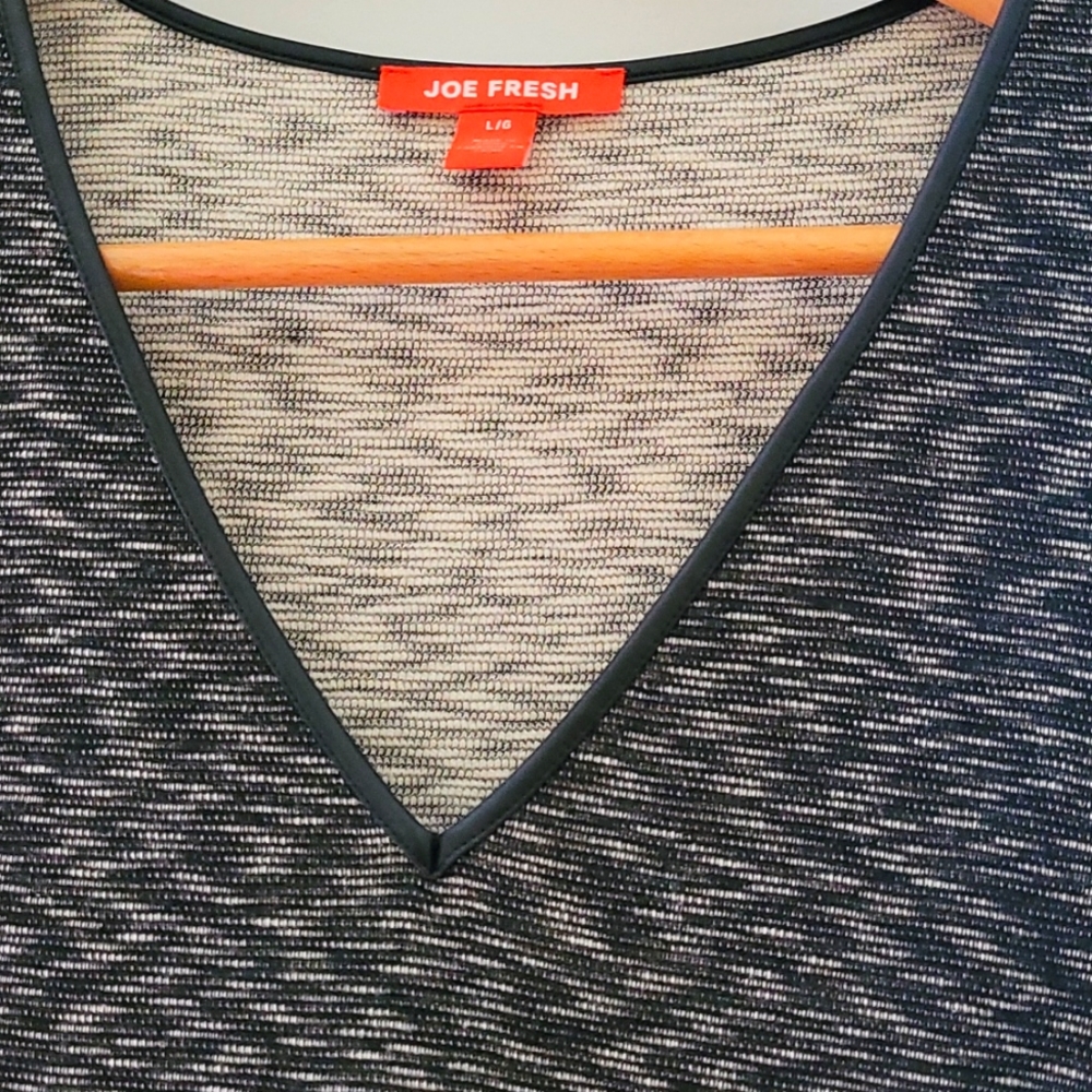 Joe Fresh Grey and Black fall dress